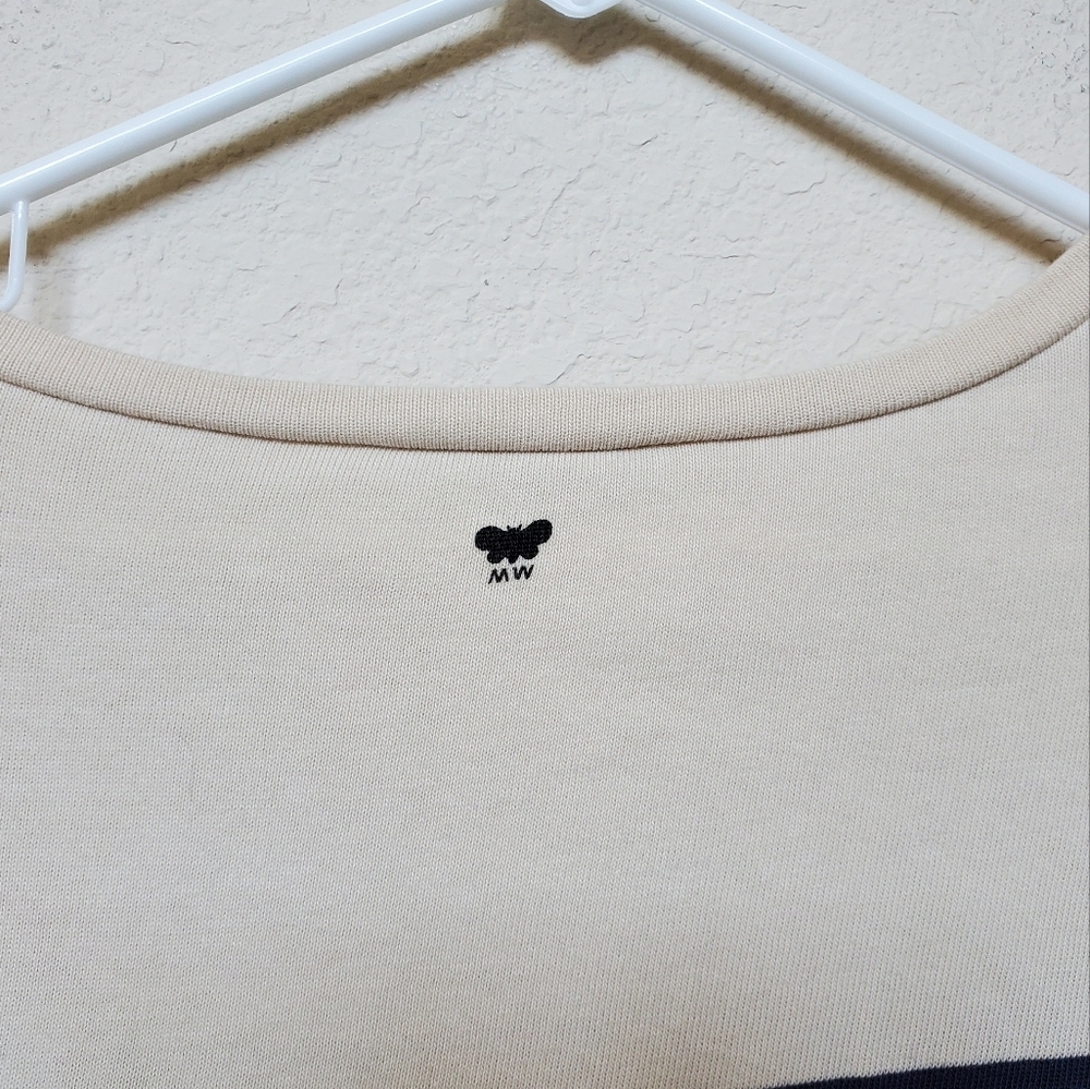 Striped Cream and Black Top - Picture 5 of 8